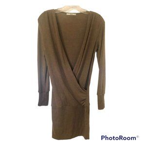Papaya Brown Super Comfy knit Sweater Dress/Tunic Neutral
